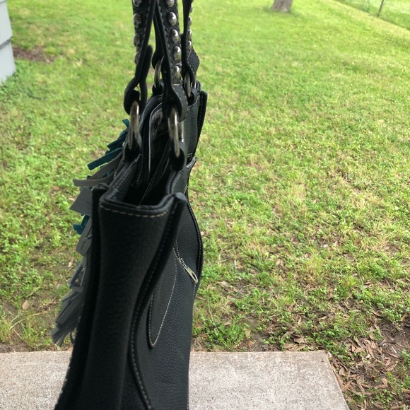 Purse black leather - Picture 2 of 5